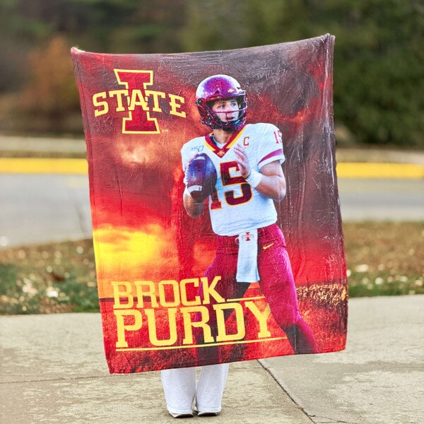 I-State Brock Purdy Cardinal Blanket (50"x60")